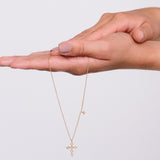 Zirconia Cross Necklace