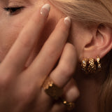 Textured Hoops (medium)