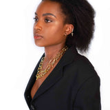 Zirconia Cross Earrings