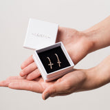 Zirconia Cross Earrings