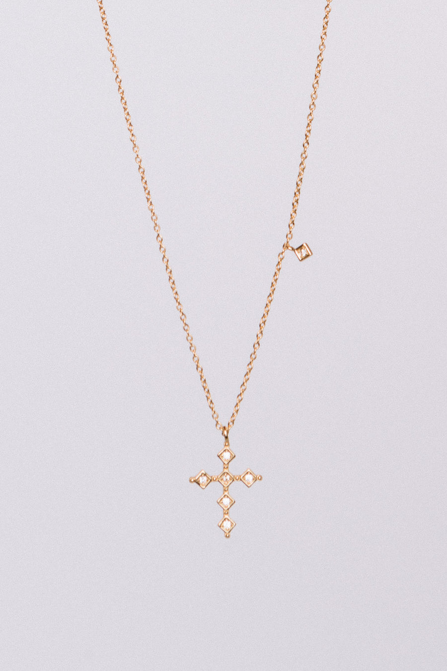 Zirconia Cross Necklace