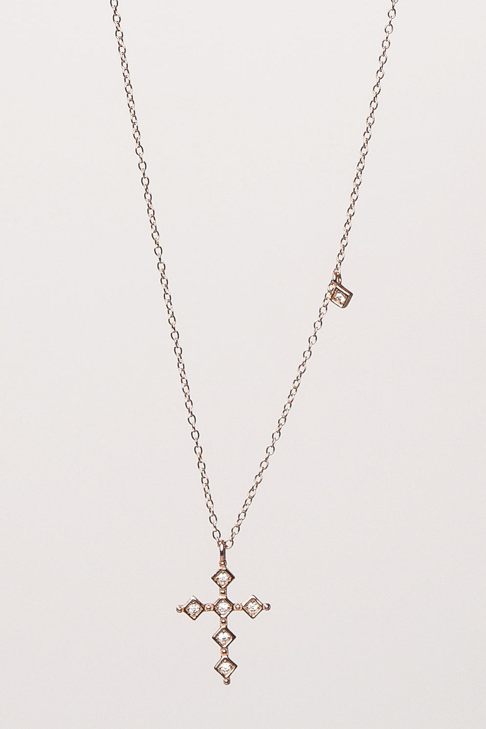 Zirconia Cross Necklace