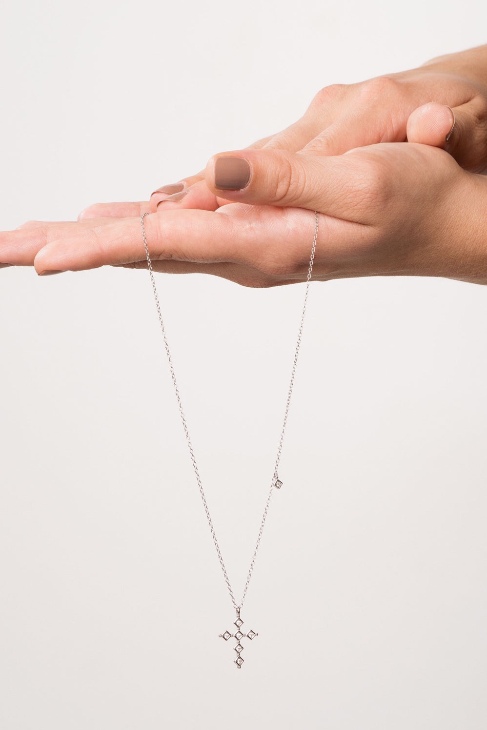 Zirconia Cross Necklace
